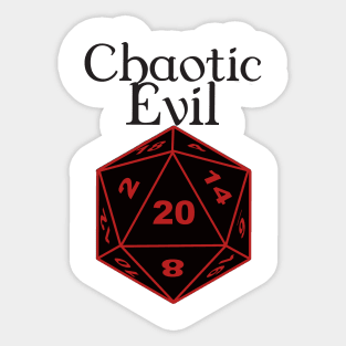 Chaotic Evil Alignment Sticker